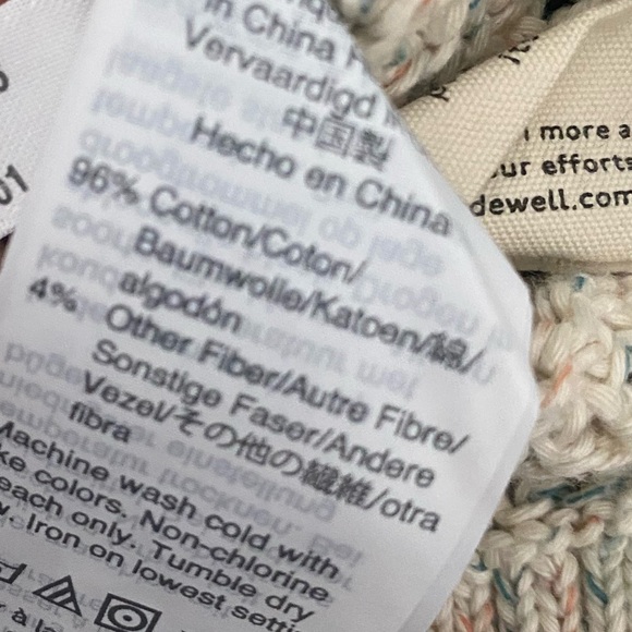 Madewell NWT rainbow marled Seville Cream Knit V-Neck Sweater - Picture 2 of 4